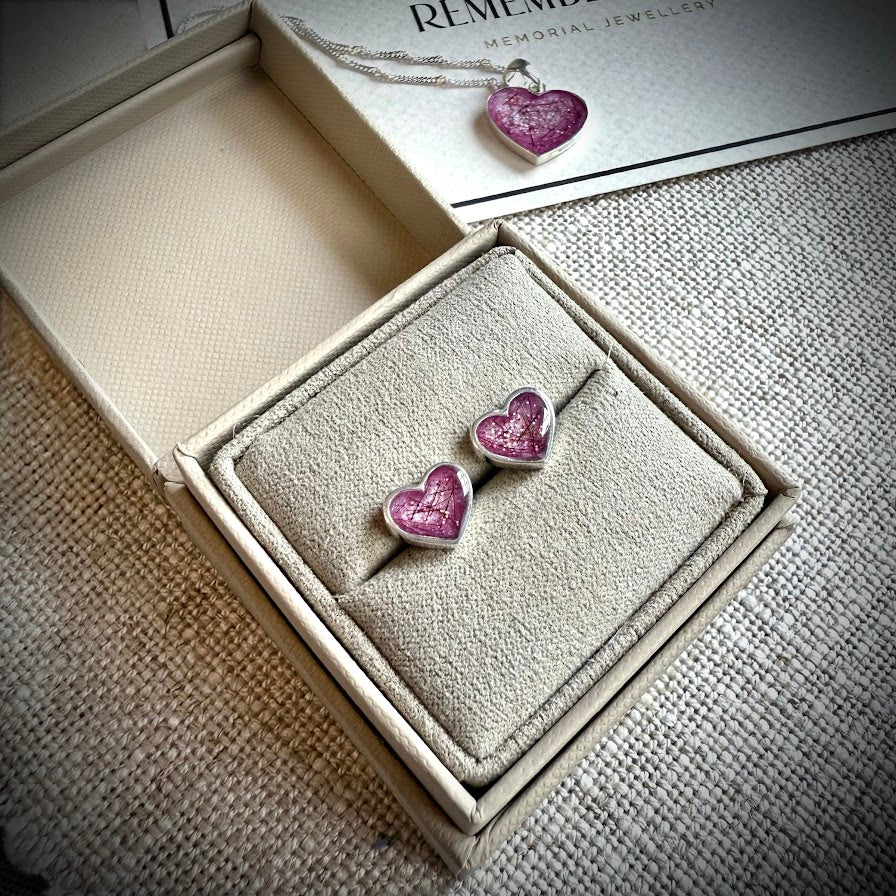 Heart Stud Earrings