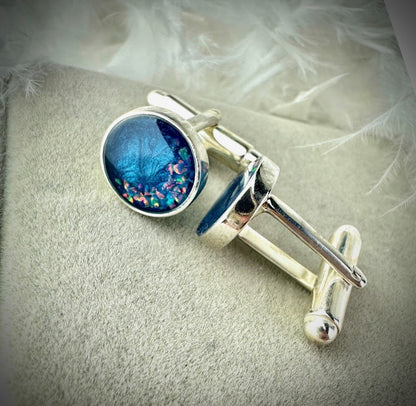 Round .925 Silver Cufflinks