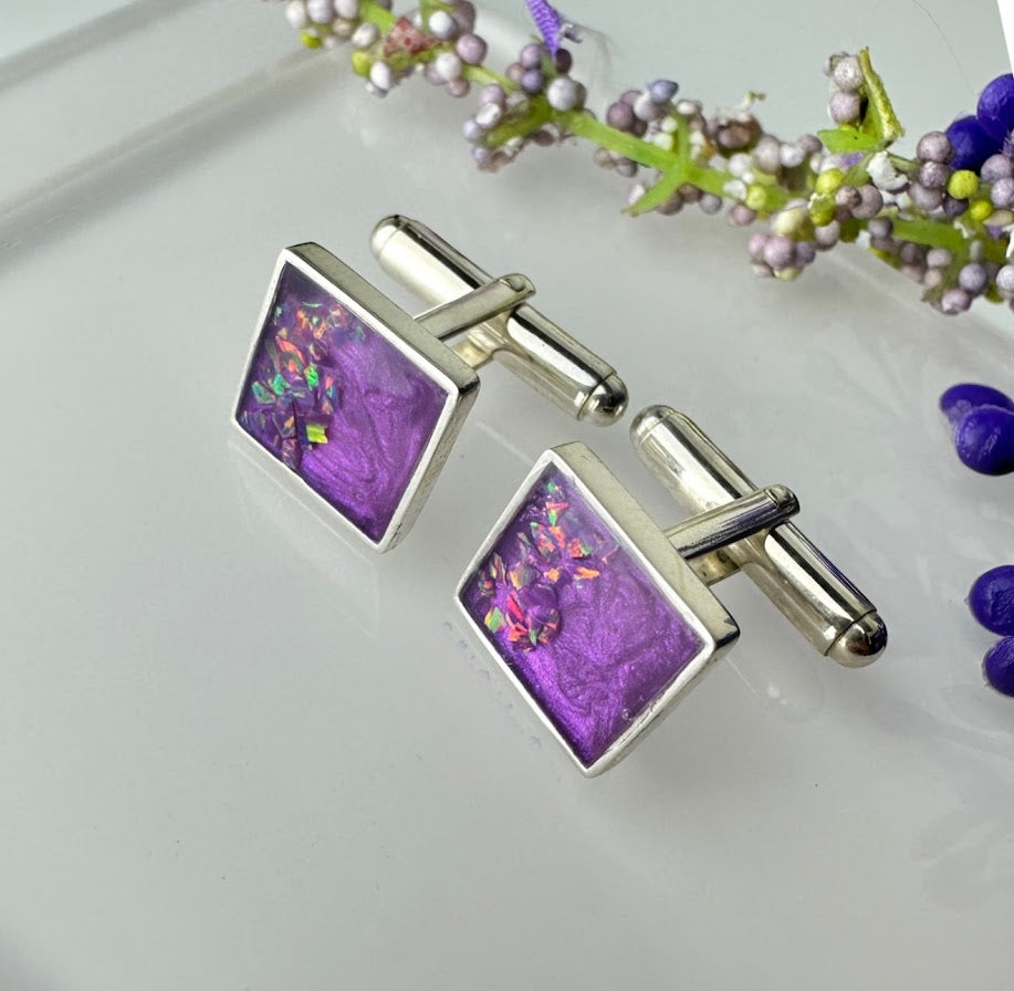 Square .925 Silver Cufflinks