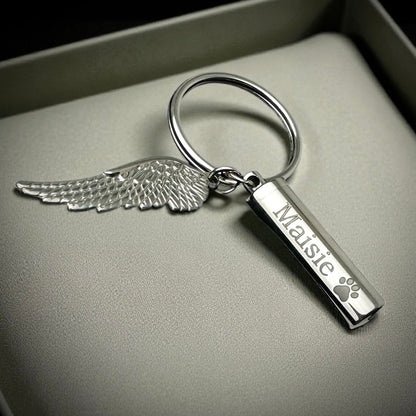 Self Filll winged Urn Keyring