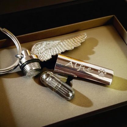 Self Filll winged Urn Keyring