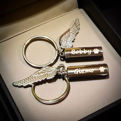 Self Filll winged Urn Keyring