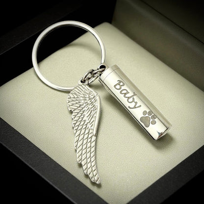 Self Filll winged Urn Keyring