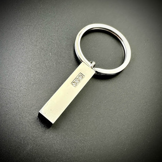 Self Fill Diamante bar Urn Keyring