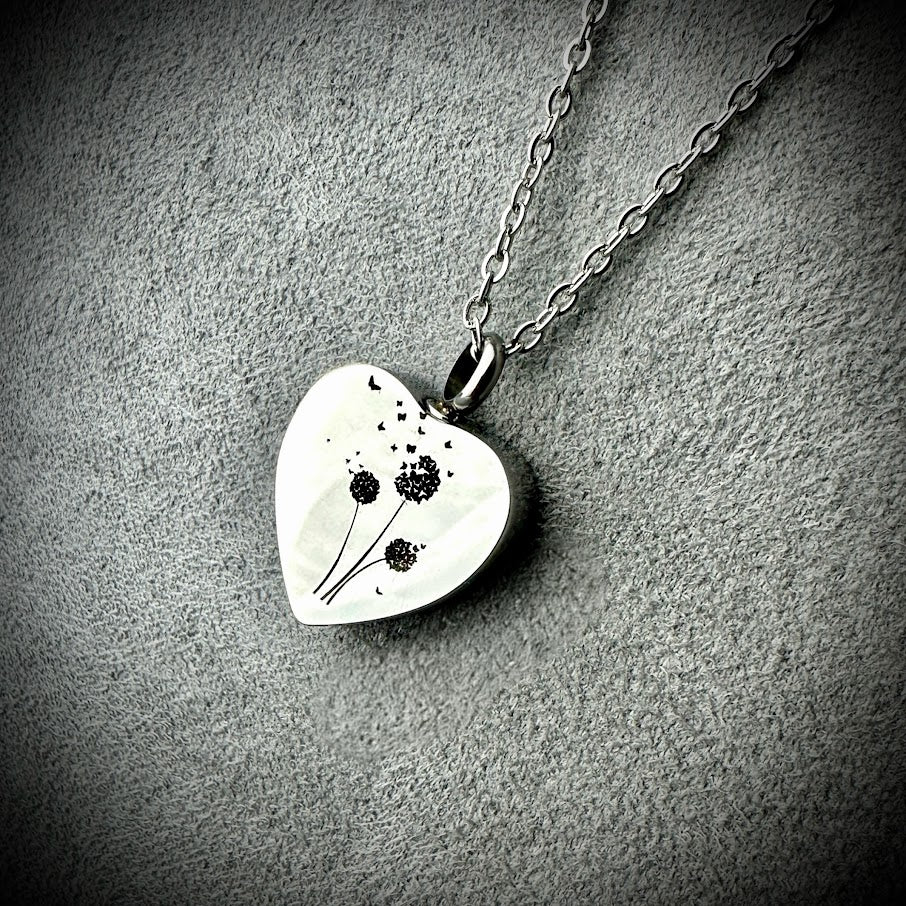 Self Fill Dandelion Urn Pendant