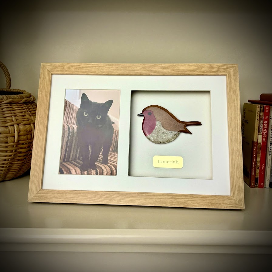 Photo Framed Memorial Ashes/Hair Robin