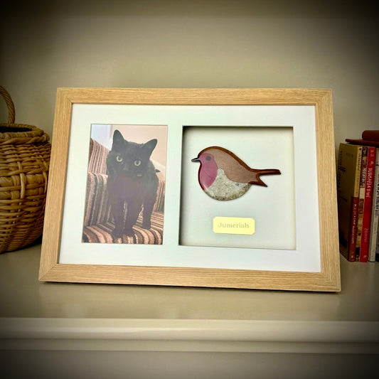 Photo Framed Memorial Ashes/Hair Robin