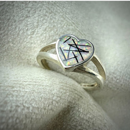 The Double band Heart Ring