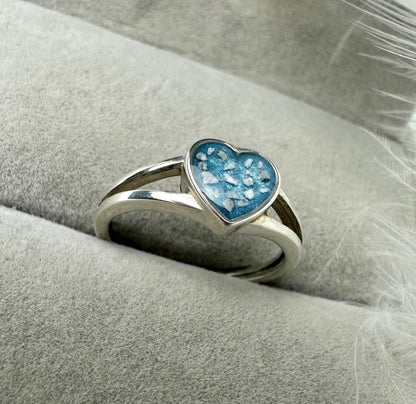 The Double band Heart Ring