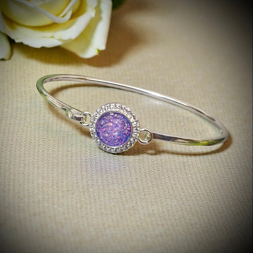 CZ Halo Bangle