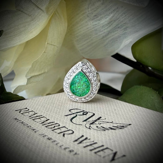 CZ Teardrop Bracelet Charm