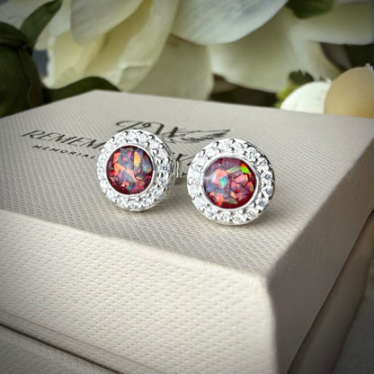 CZ Round Stud Earrings