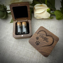 Engraved Wooden Ashes/Fur Keepsake Box