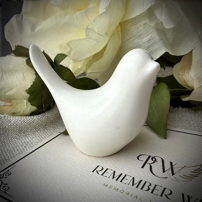 Ceramic memorial Ashes / hair Dove