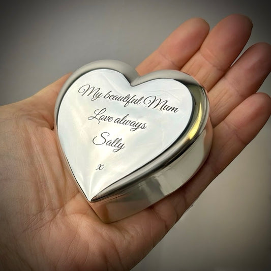 The Hidden Heart Silver Trinket Box