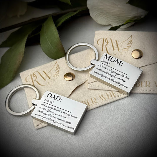 Oblong Keepsake Keyring