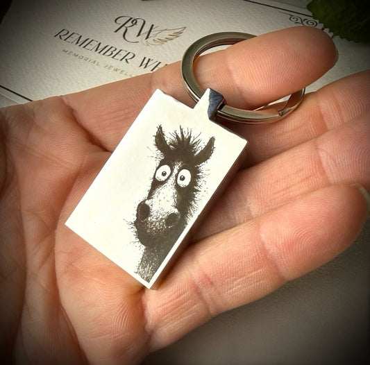 Personalised horse Keyring
