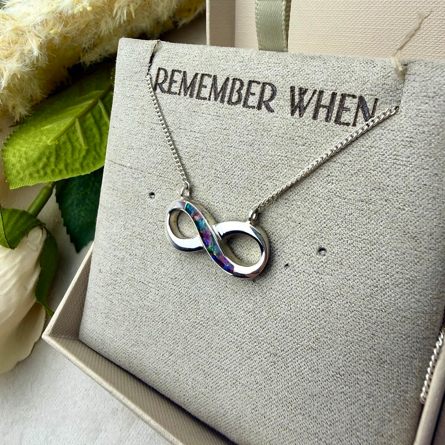 Sterling Silver Infinity Memorial Pendant