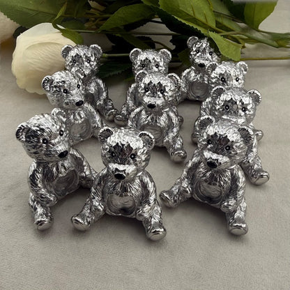 Stainless Steel Memorial Ashes / Hair Teddy Bear