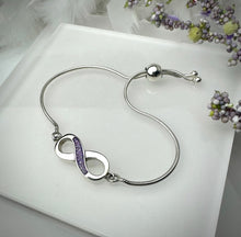 Sterling Silver Infinity Adjustable Bracelet