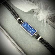 Sterling Silver Leather Braided Bracelet