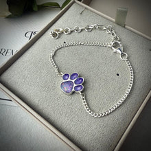 Sterling Silver Paw Adjustable Bracelet