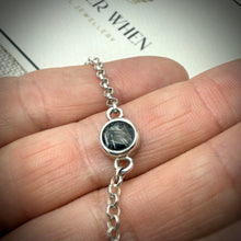 Sterling Silver Petite Round Adjustable Bracelet
