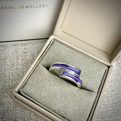 Sterling Silver Wrap around Memorial Ring