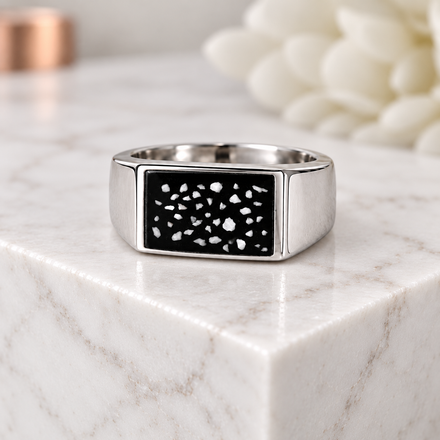 Sterling Silver Square Signet Ring